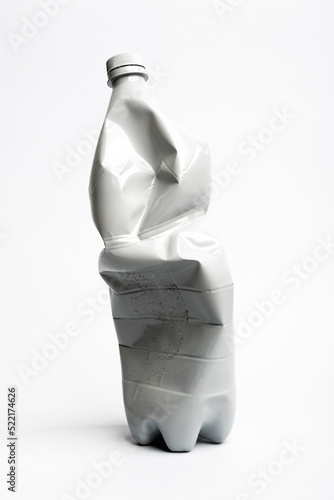 Broken plastic bottle