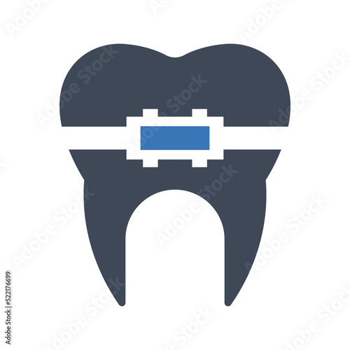 Tooth brace icon