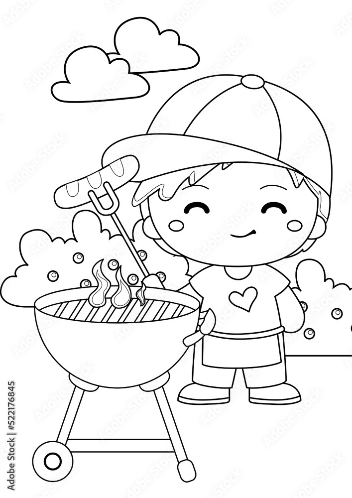 Bbq Coloring Pages - 1000 F 522176845 FxC7r8oI4oOzrI4QQaQ2QRQLc3pVyAuc 