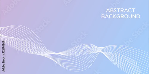 abstract gradient background with a colored dynamic waves, line and particles. Illustration suitable for design
