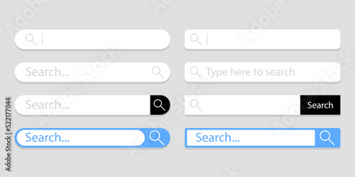 Set of search box ui