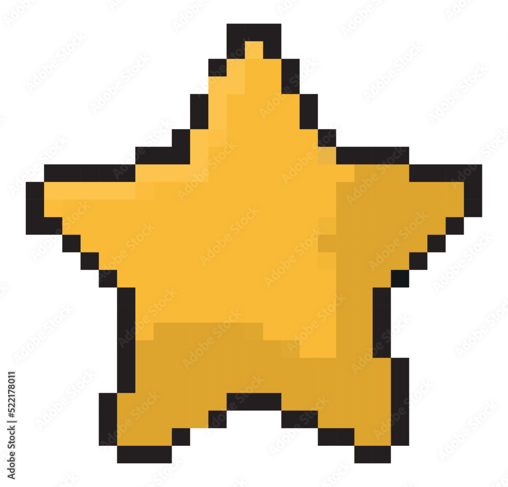 pixelated star design pixelated star design
