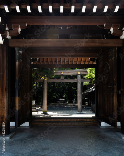 entrance to japanese temple photo