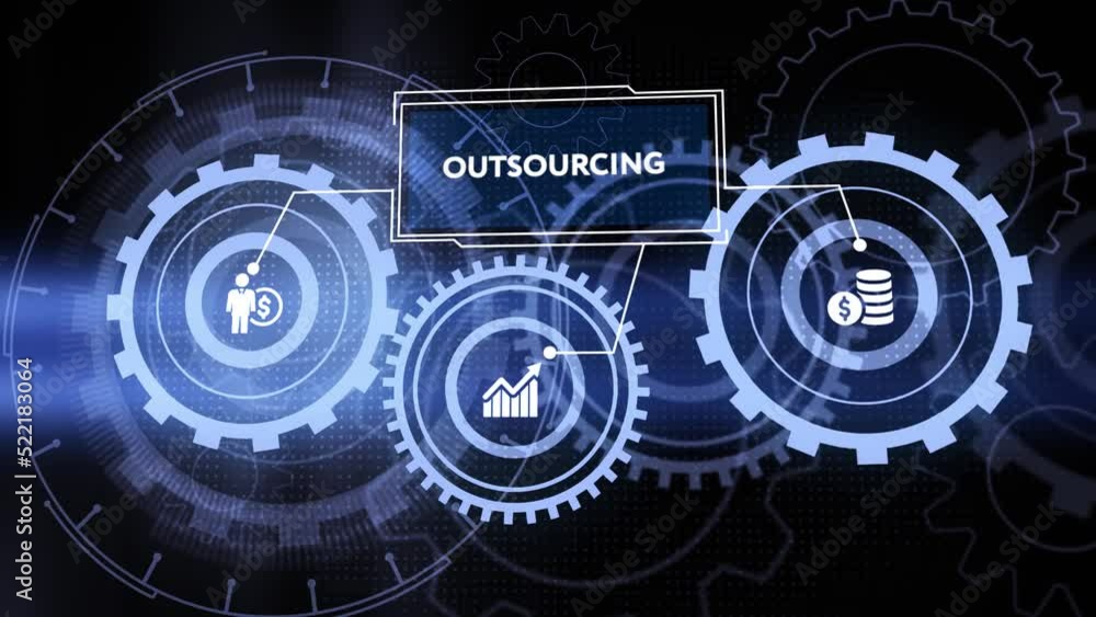 Business, Technology, Internet and network concept. Outsourcing human resources. Business, Technology, Internet and network concept. Outsourcing human resources.