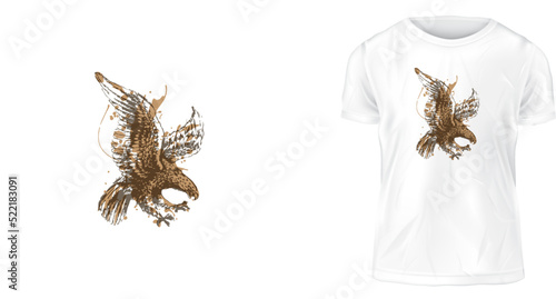 t shirt design concept, You can't soar like an eagle and crap like a canary.