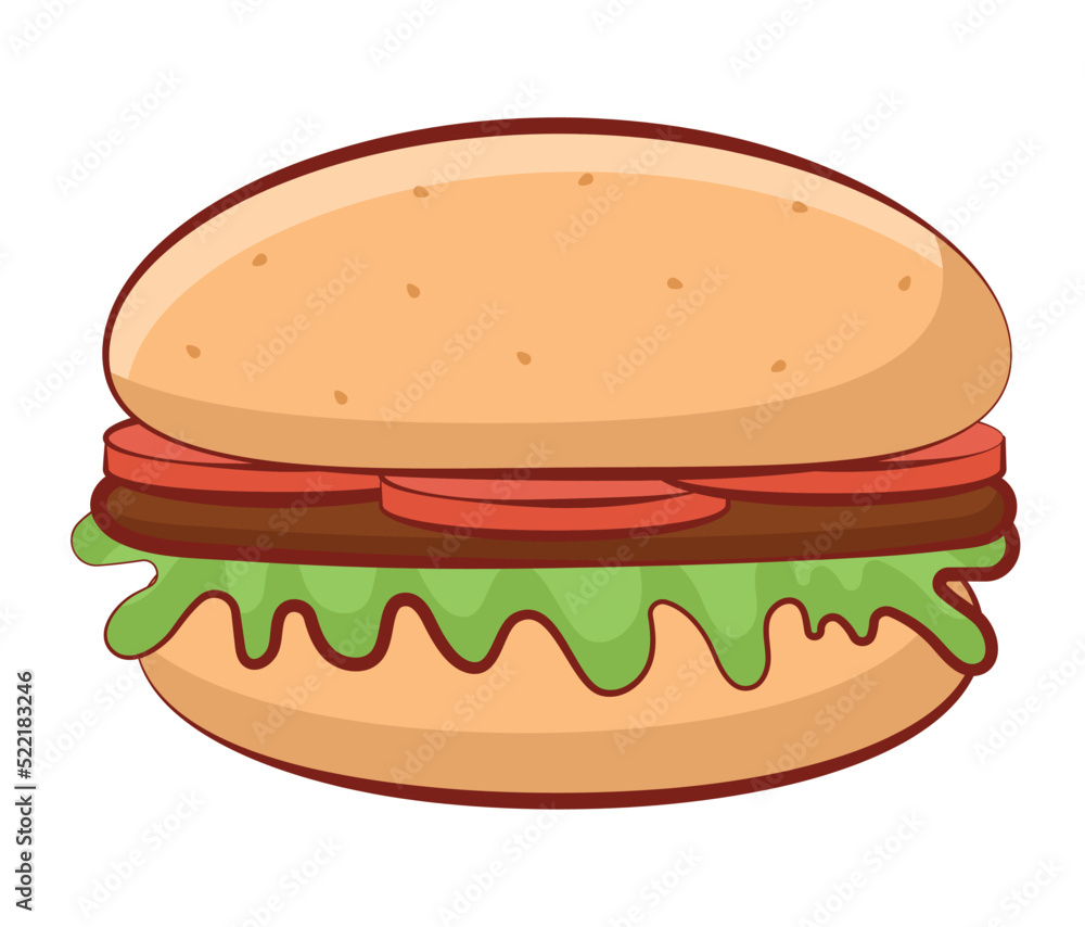 colored burguer design colored burguer design