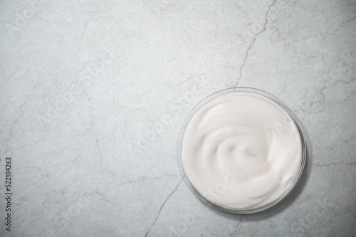 Face cream moisturiser, glass jar on background, skincare and cosmetic, beauty product concept