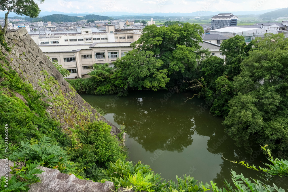 上野城から見下ろす伊賀上野の町並み