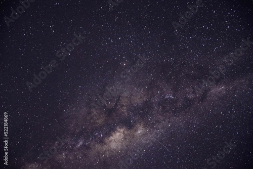 Milky Way galaxy on the night sky - the starry universe background
