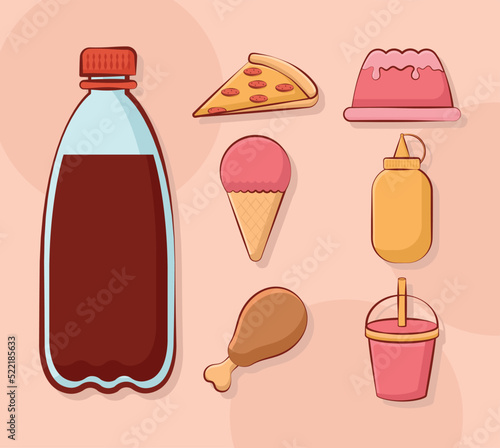 fast food items bundle