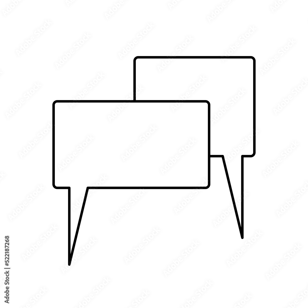 chat message inbox illustration on white chat message inbox illustration on white