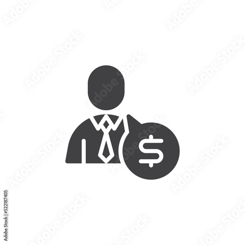 Financial consulting vector icon