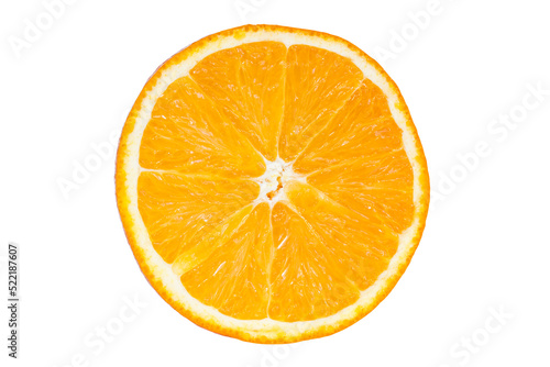 Slice of orange fruit