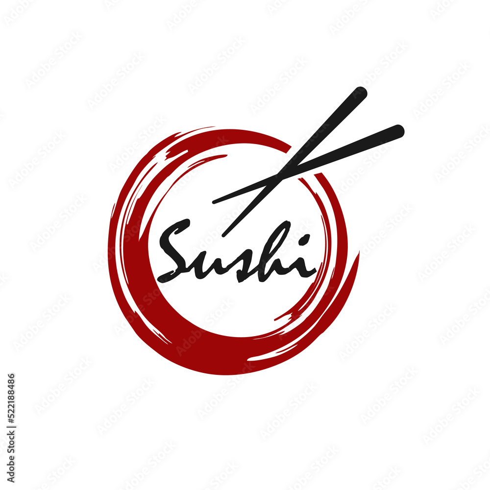Chopstick Swoosh Bowl Oriental Japan Cuisine, Japanese Sushi Seafood Logo Design Inspiration Chopstick Swoosh Bowl Oriental Japan Cuisine, Japanese Sushi Seafood Logo Design Inspiration