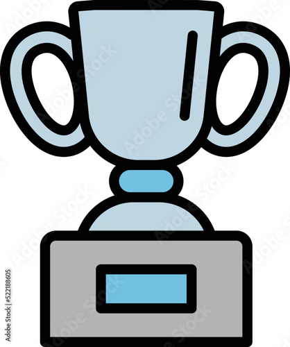 Fencing cup icon outline vector. Fencer sport. Play fence