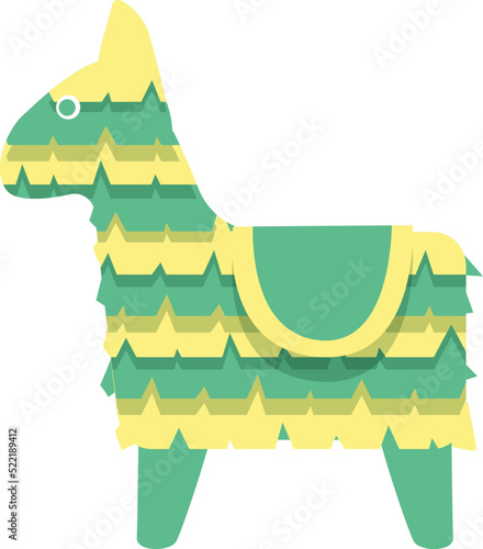 Carnival pinata icon cartoon vector. Cute toy. Cinco broken