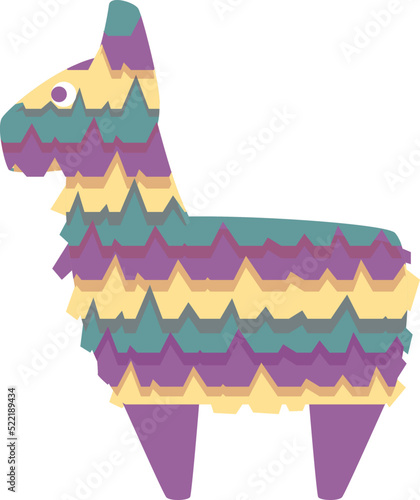 Candy pinata icon cartoon vector. Carnival pinata. Cute mayo