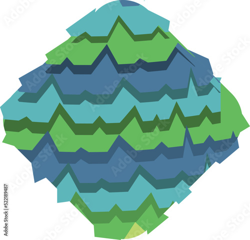 Square pinata icon cartoon vector. Party horse. Carnival cute