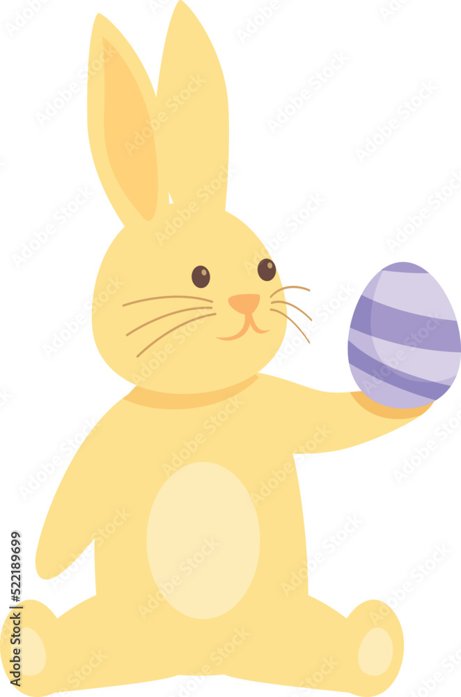 Fototapeta premium Kid rabbit icon cartoon vector. Animal chocolate. Cute egg