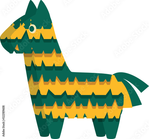 Carnival pinata icon cartoon vector. Party horse. Game mache