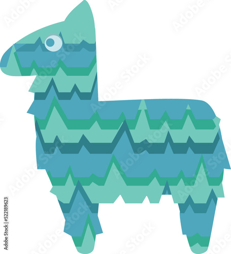 Cute donkey icon cartoon vector. Mexican pinata. Carnival party