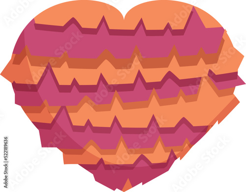 Heart pinata icon cartoon vector. Cute candy. Holiday party
