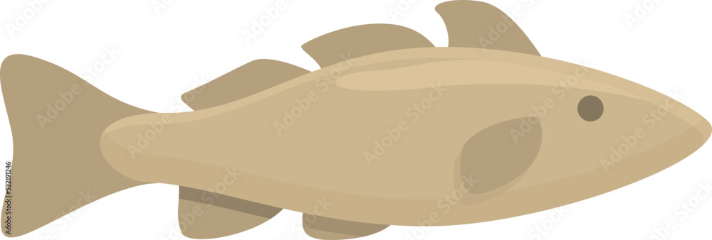 North fish icon cartoon vector. Arctic fish. Wild creature North fish icon cartoon vector. Arctic fish. Wild creature