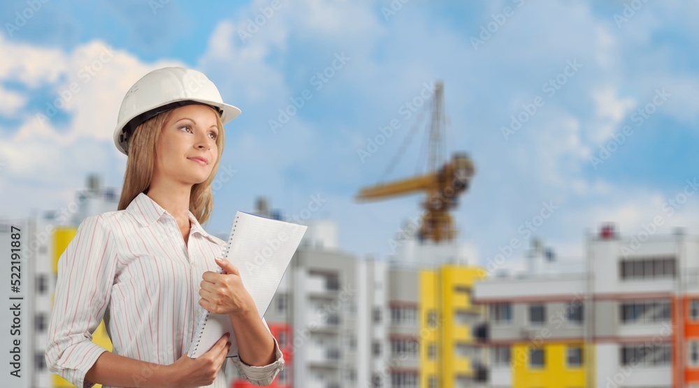 Happy women engineer worker enjoy working in factory industry. Happy women engineer worker enjoy working in factory industry.