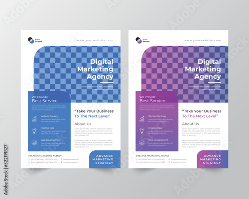  creative corporate multipurpose minimal official business advertising magazine poster flyer with creative corporate trendy geometric shape template print design