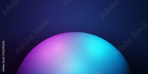 3d rendering of purple and blue abstract geometric background. Scene for advertising, technology, showcase, banner, cosmetic, fashion, business, sport, metaverse. Sci-Fi Illustration. Product display © Tanawat Thipmontha