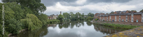 river, shrewsbury, shropshire, , England, UK, United Kingdom, Great Brittain, panorama,