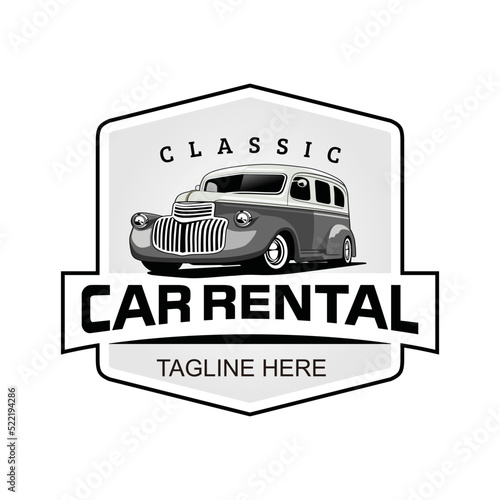 Classic car vector illustration