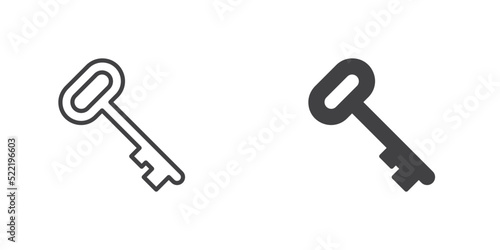 Door key icon