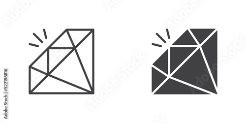Diamond, gem icon