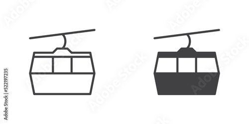 Cable car icon