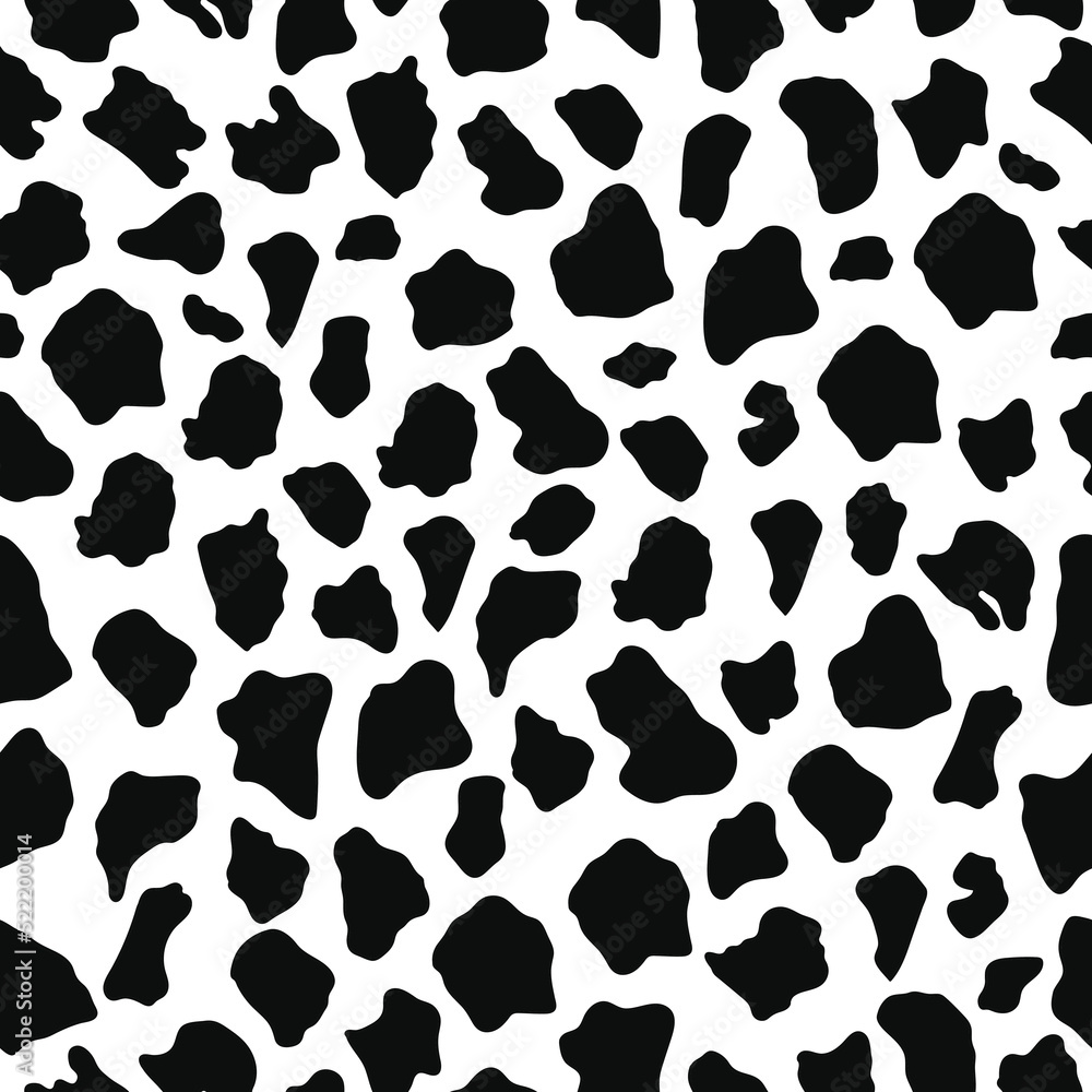 Black and white giraffe skin seamless pattern