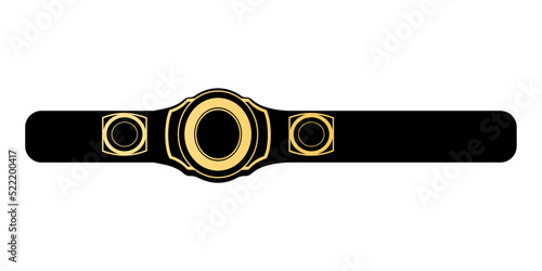 Championship title belt vector illustration.