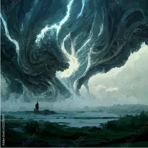 storm, rainy