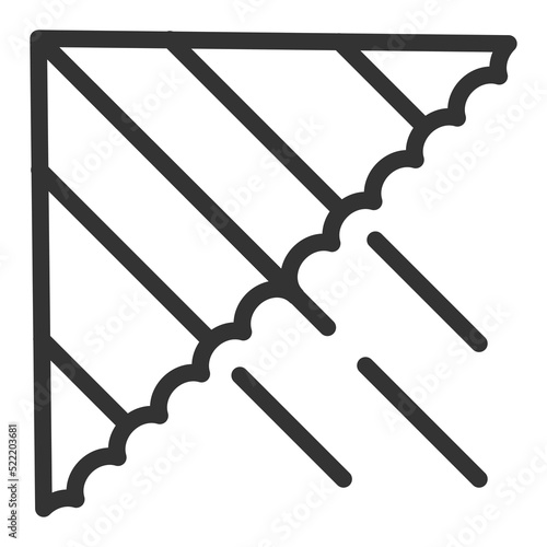 Air hang glider for flights - background, white, web, illustration, symbol, sign, icon, outline