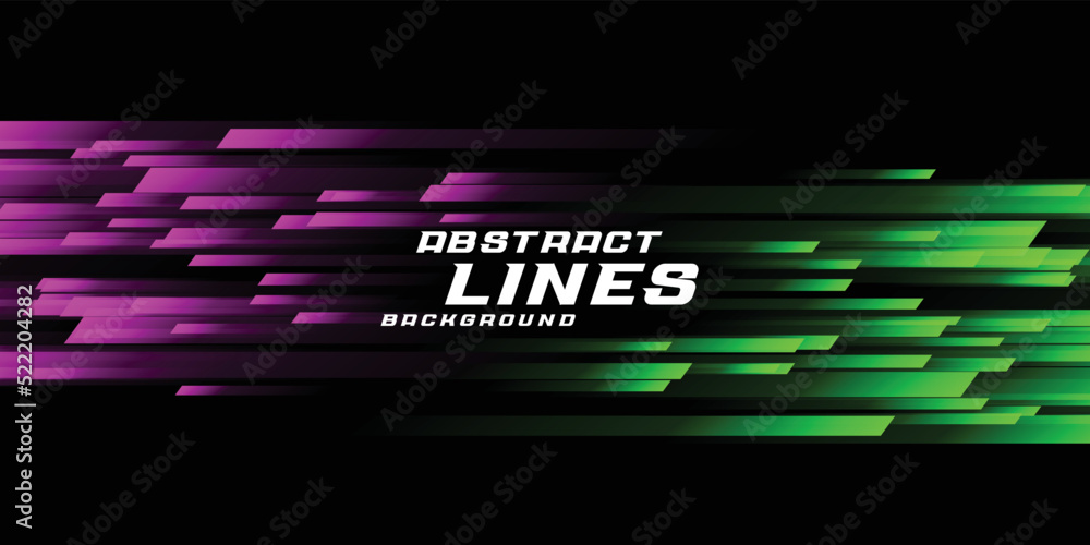 Pink and green line and black abstract background Pink and green line and black abstract background
