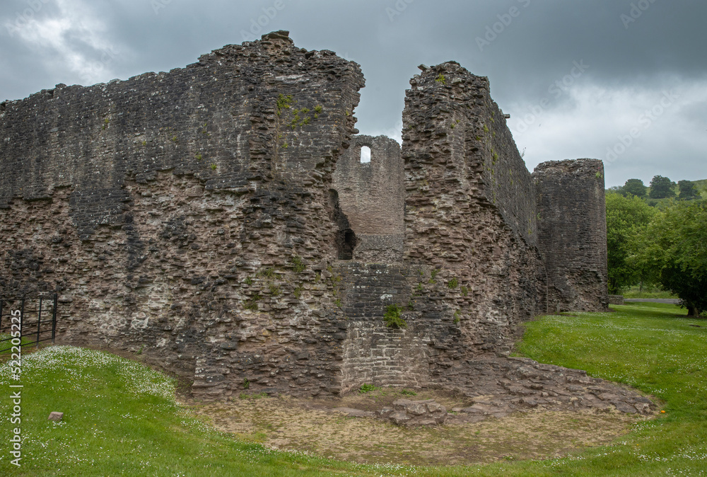 Monmouthshire, skenfrith castle, uk, verenigd koninkrijk, wales, great brittain, national trust, ruins, fortress,