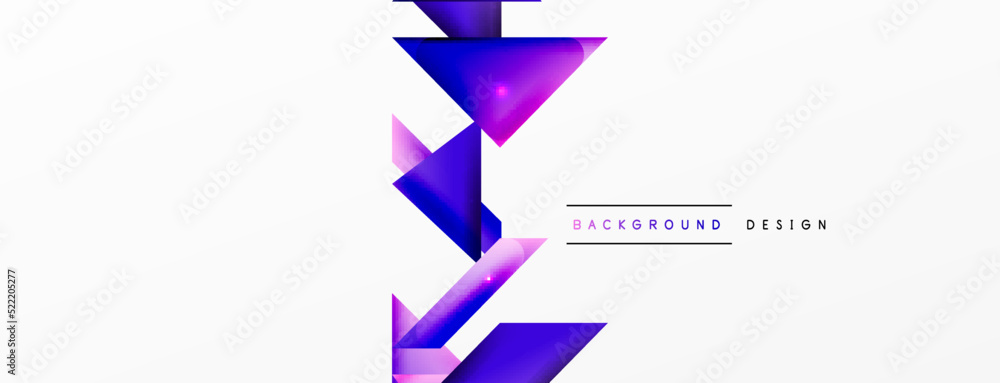 Dynamic 3d geometric abstract background. Triangles and other simple forms composition. Vector Illustration For Wallpaper, Banner, Background, Card, Book Illustration, landing page Dynamic 3d geometric abstract background. Triangles and other simple forms composition. Vector Illustration For Wallpaper, Banner, Background, Card, Book Illustration, landing page