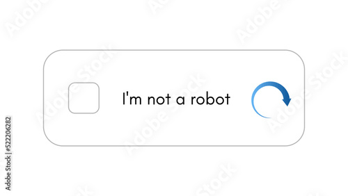 Template for entering captcha I'm not a robot