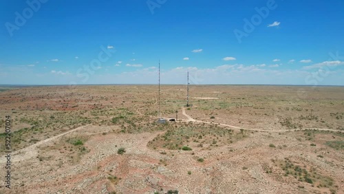 drone fly over the desert canyon photo