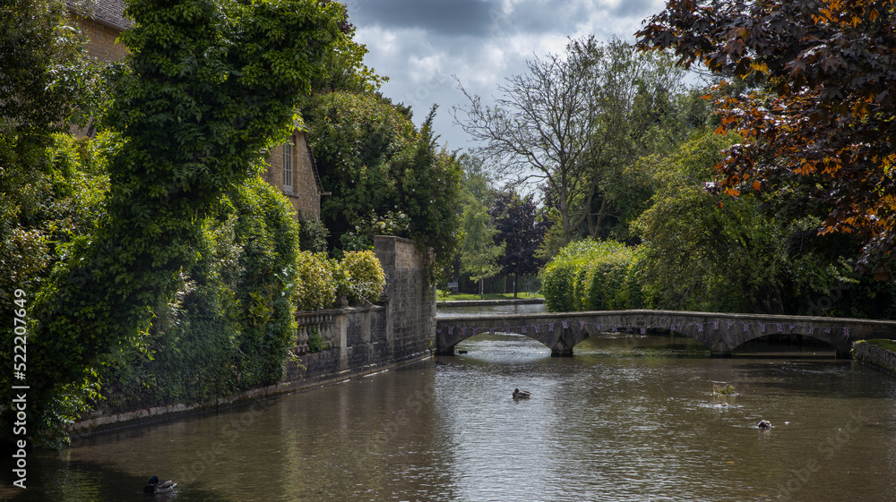 Stone bridge, Bourton on the water, engeland, gloucestershire,  UK, Great Brittain, canal, cotswolds, 