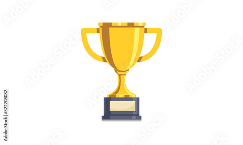 gold trophy cup, Vector Trophy Design, Trophy  photo
