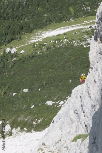 Climbing in torre venezia (civetta)