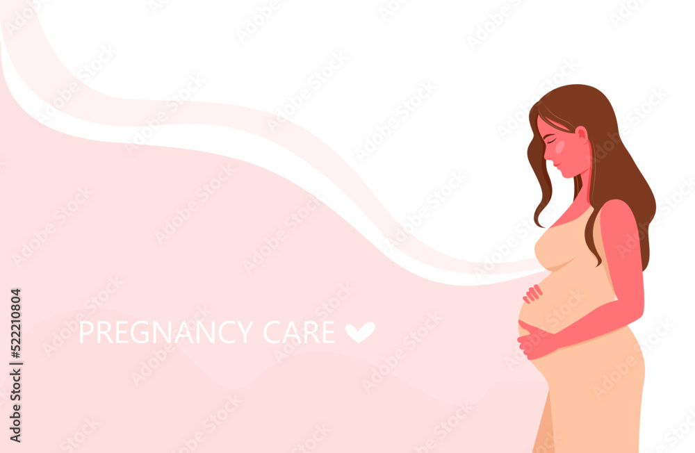 Pregnant woman. Pregnancy concert. Preservation of pregnancy, health care. Concept web page Pregnant woman. Pregnancy concert. Preservation of pregnancy, health care. Concept web page