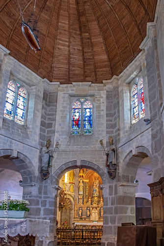 Barfleur. Chœur et autel de l'église Saint-Nicolas . Manche. Normandie	 photo