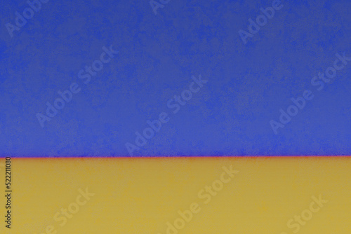 ソフトな青と黄色のシンプルな色面分割